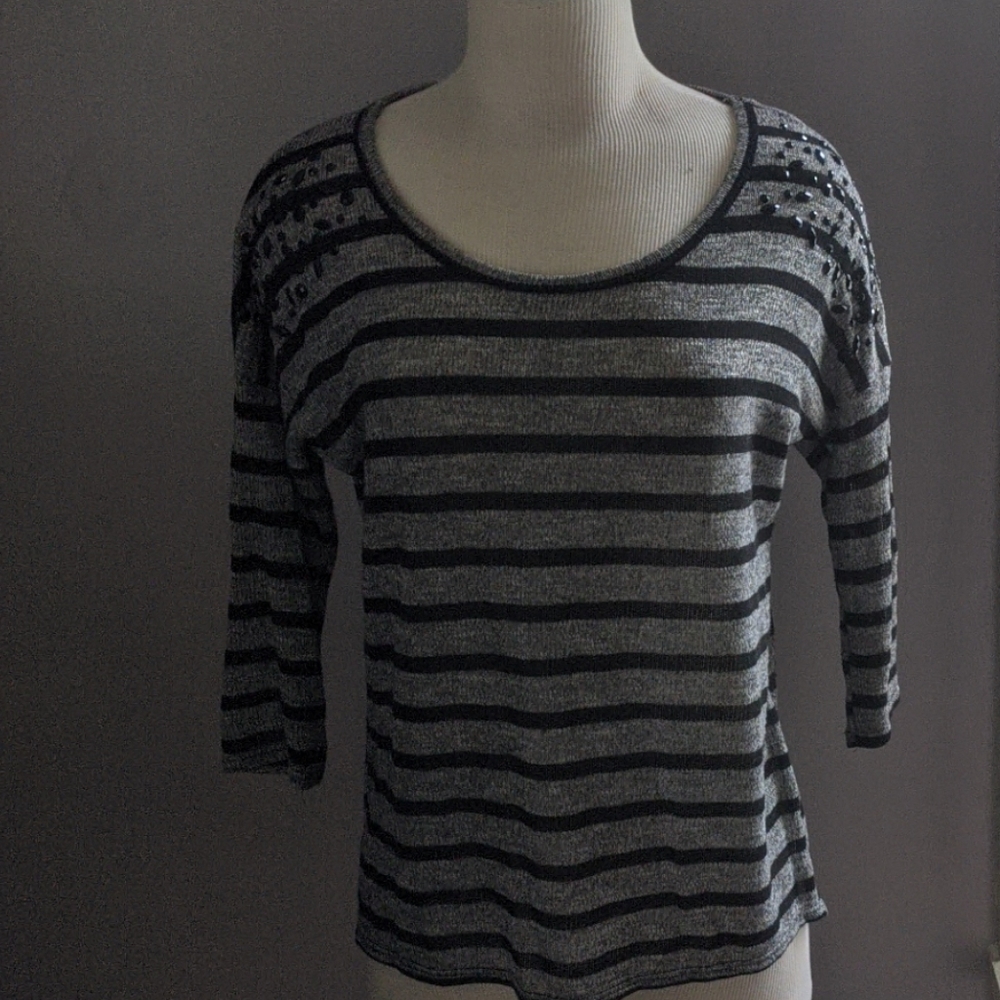 Striped knit top